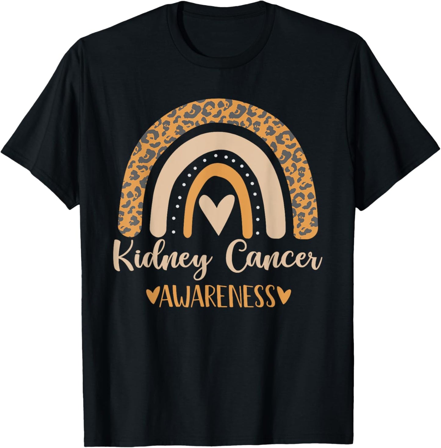 we wear Orange rainbow awsewome for Kidney Cancer Awareness T-Shirt - T-Shirt | Black