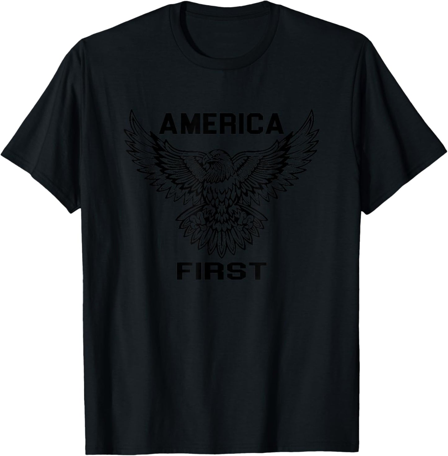 America First Eagle T-Shirt - T-Shirt | Black