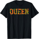 African Queen Art Girls Kente Cloth African Print T-Shirt - T-Shirt | Black