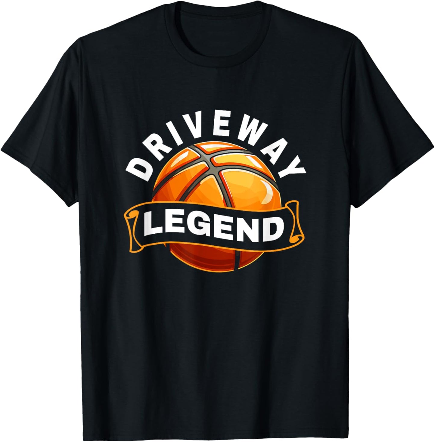 Funny Basketball - Driveway Legend - Basketball Player T-Shirt - T-Shirt | Black