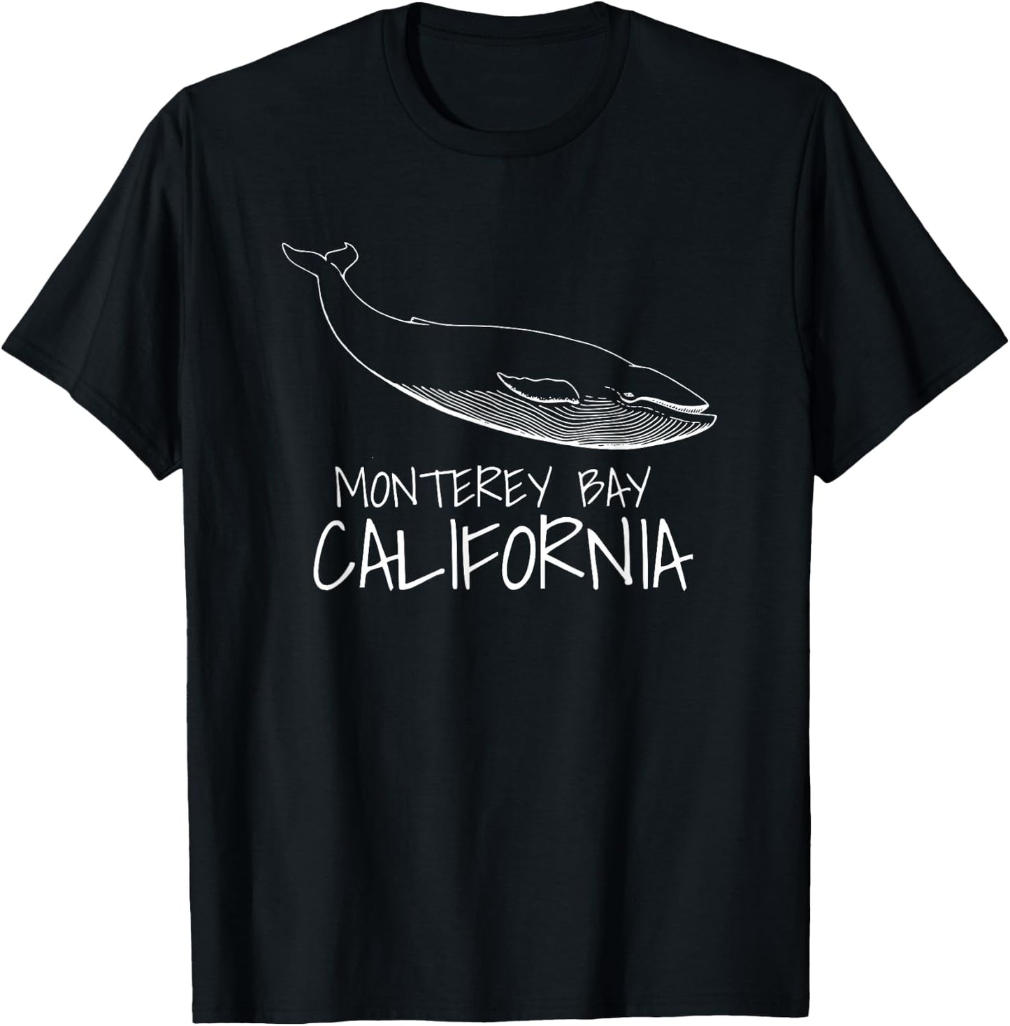 MONTEREY BAY CALIFORNIA Whale Watching T-Shirt - T-Shirt | Black