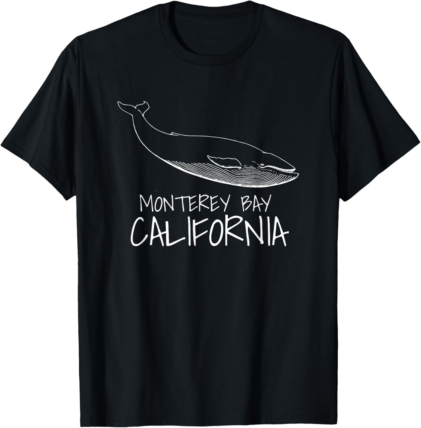 MONTEREY BAY CALIFORNIA Whale Watching T-Shirt - T-Shirt | Black