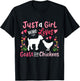 Kids Goat Chicken Just A Girl Who Loves Goats And Chickens T-Shirt - T-Shirt | Black