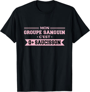 Funny Sausage Aperitif Gift Women T-Shirt - T-Shirt | Black