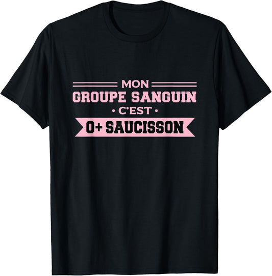 Funny Sausage Aperitif Gift Women T-Shirt - T-Shirt | Black