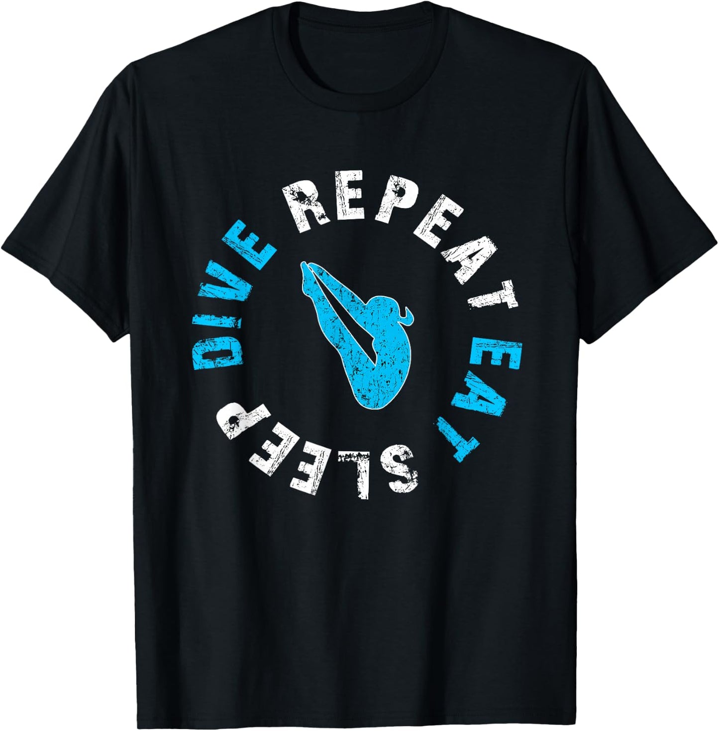 Funny Springboard Divers & Diving Board Game Girls Gift T-Shirt - T-Shirt | Black