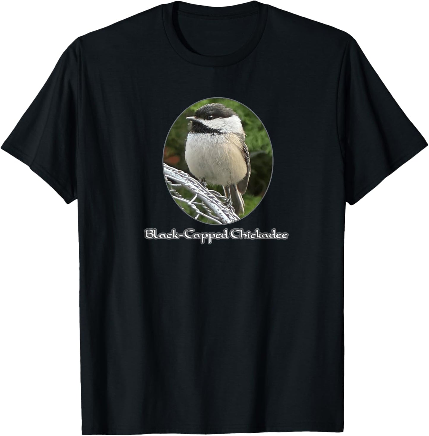 Black Capped Chickadee T-Shirt - T-Shirt | Black