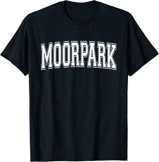 Moorpark CA California USA Vintage Sports Varsity Style T-Shirt - T-Shirt | Black