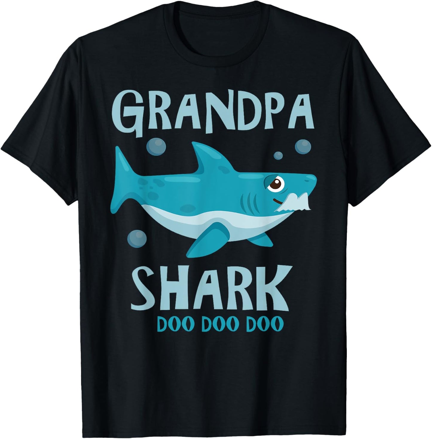 Grandpa Shark T-Shirt - T-Shirt | Black