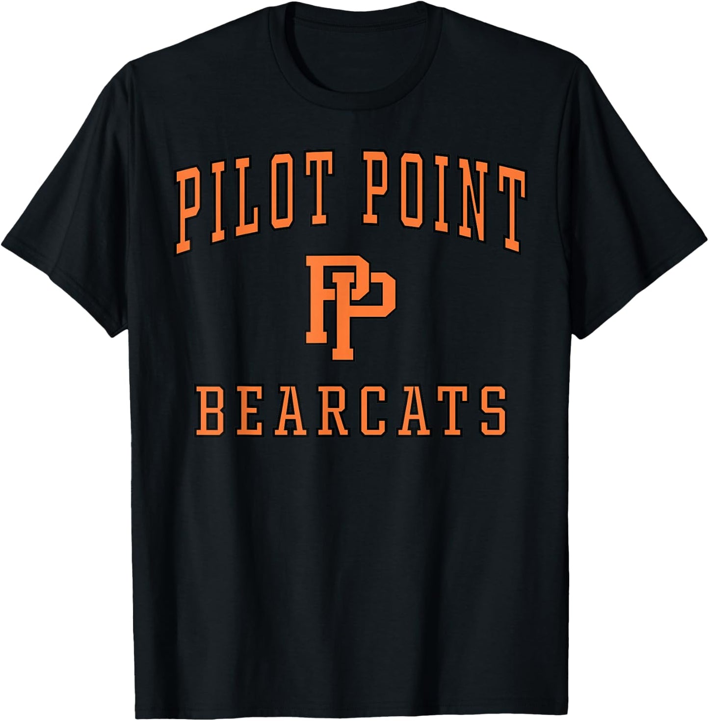 Pilot Point High School Bearcats C1 T-Shirt - T-Shirt | Black
