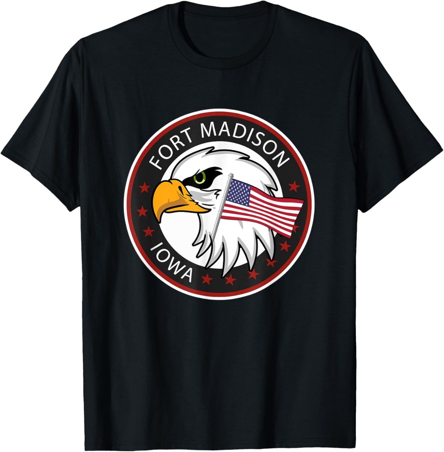Fort Madison Iowa IA T-Shirt - T-Shirt | Black