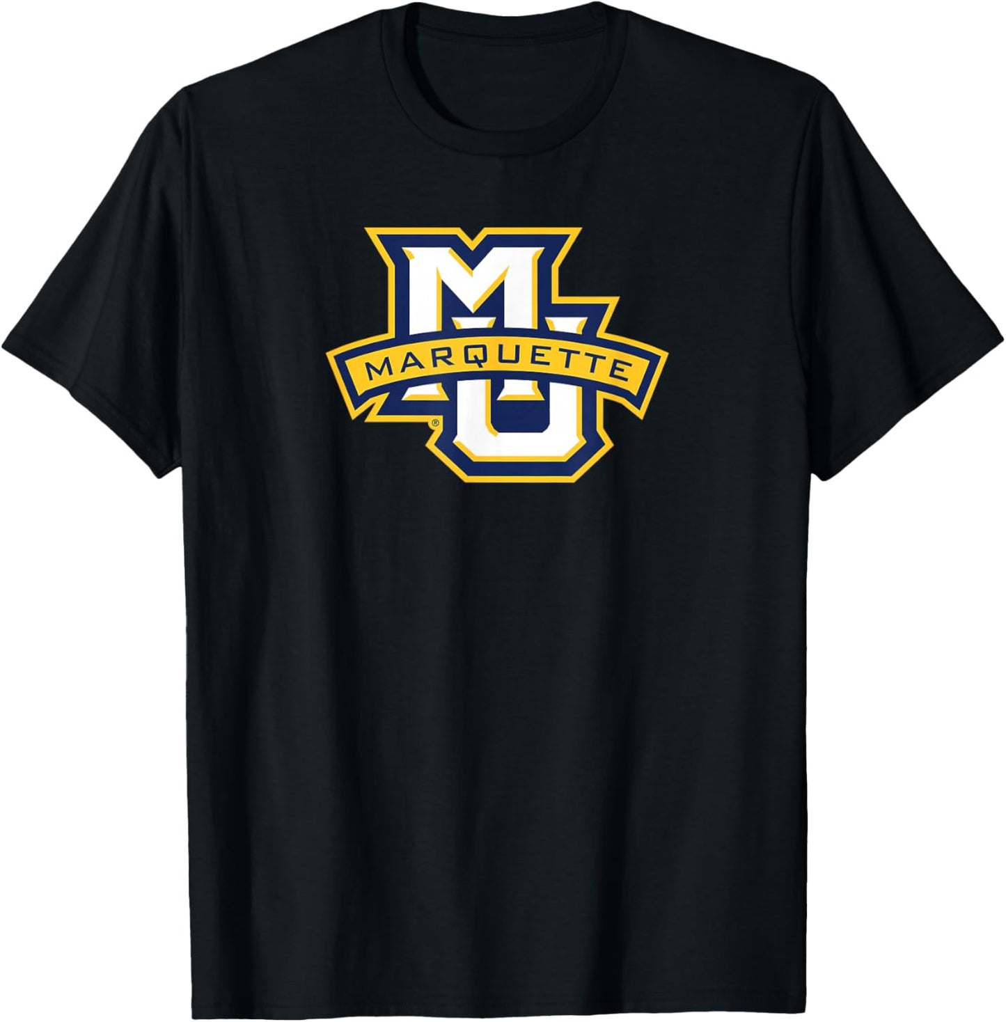Marquette University Golden Eagles Primary Logo T-Shirt - T-Shirt | Black