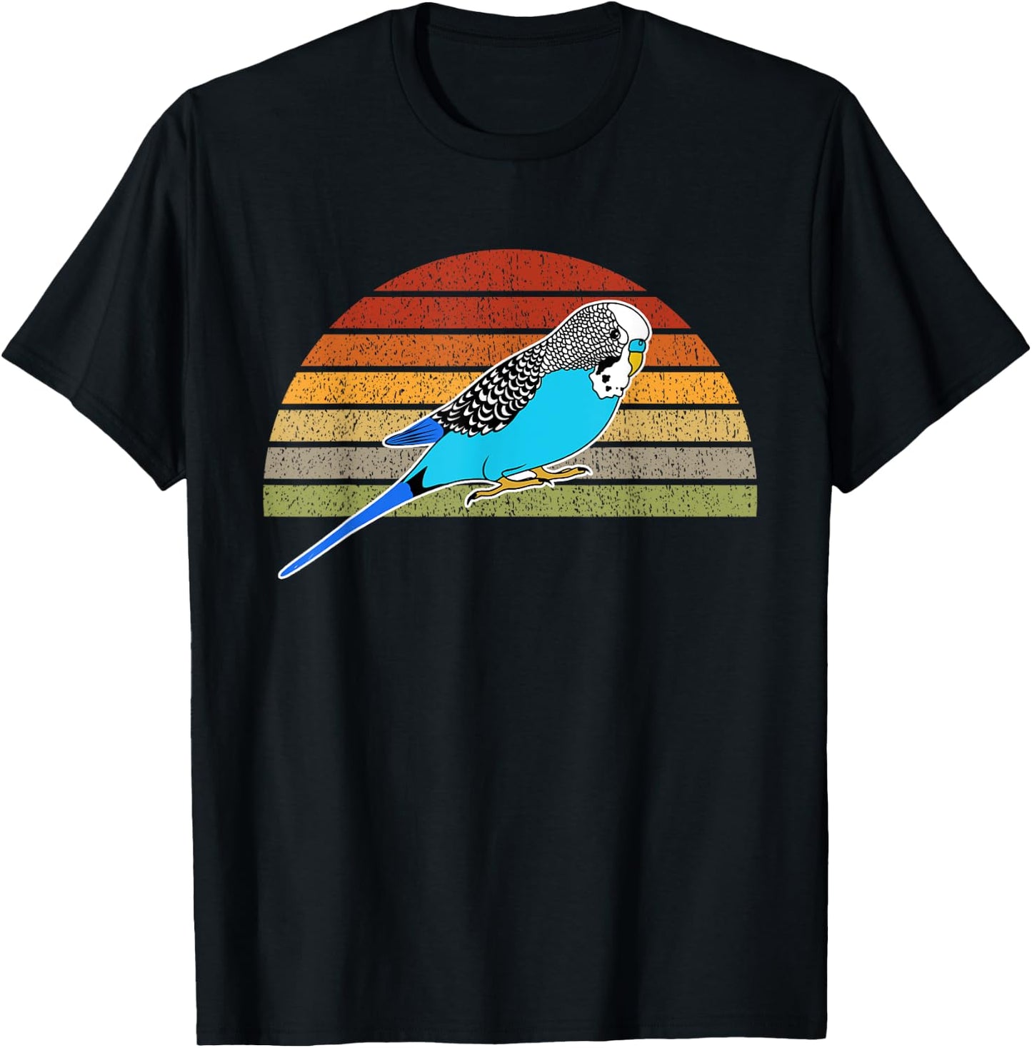 Budgie Graphic Pet Bird Parakeet Budgerigar Gift T-Shirt - T-Shirt | Black