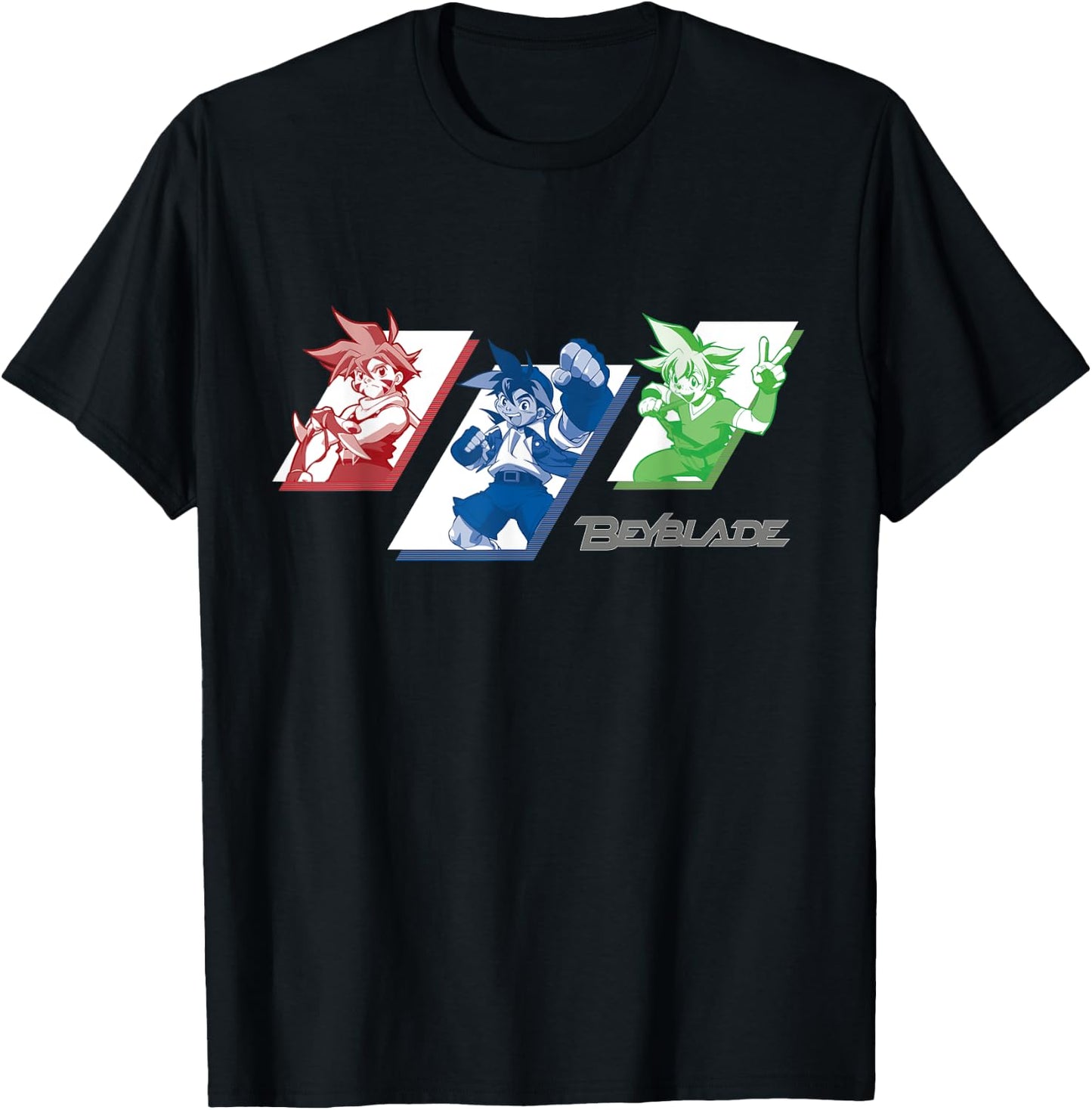 Beyblade Generaton 1 Triad Dark T-Shirt - T-Shirt | Black