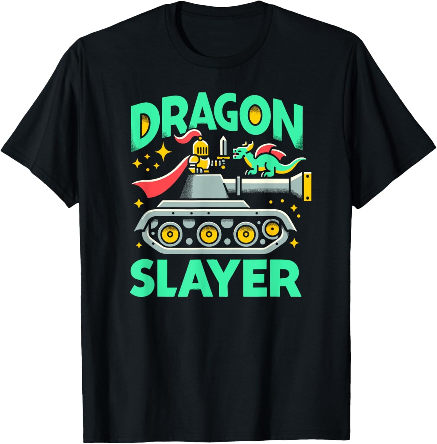 Dragon Slayer Knight Ren Faire LARP, Renaissance Festival T-Shirt - T-Shirt | Black