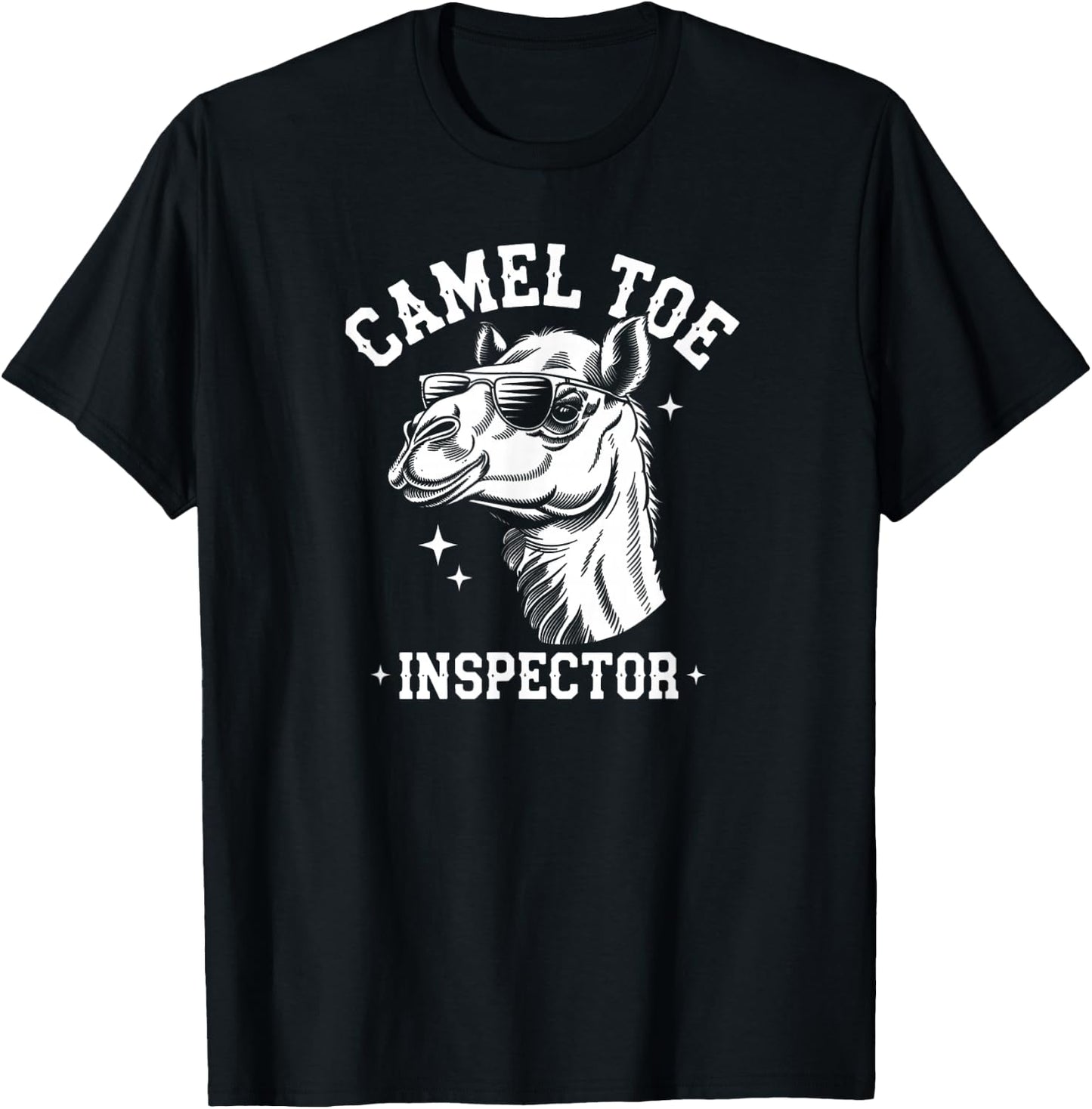 Camel Toe Inspector Funny Adult Animal Dad Joke T-Shirt - T-Shirt | Black