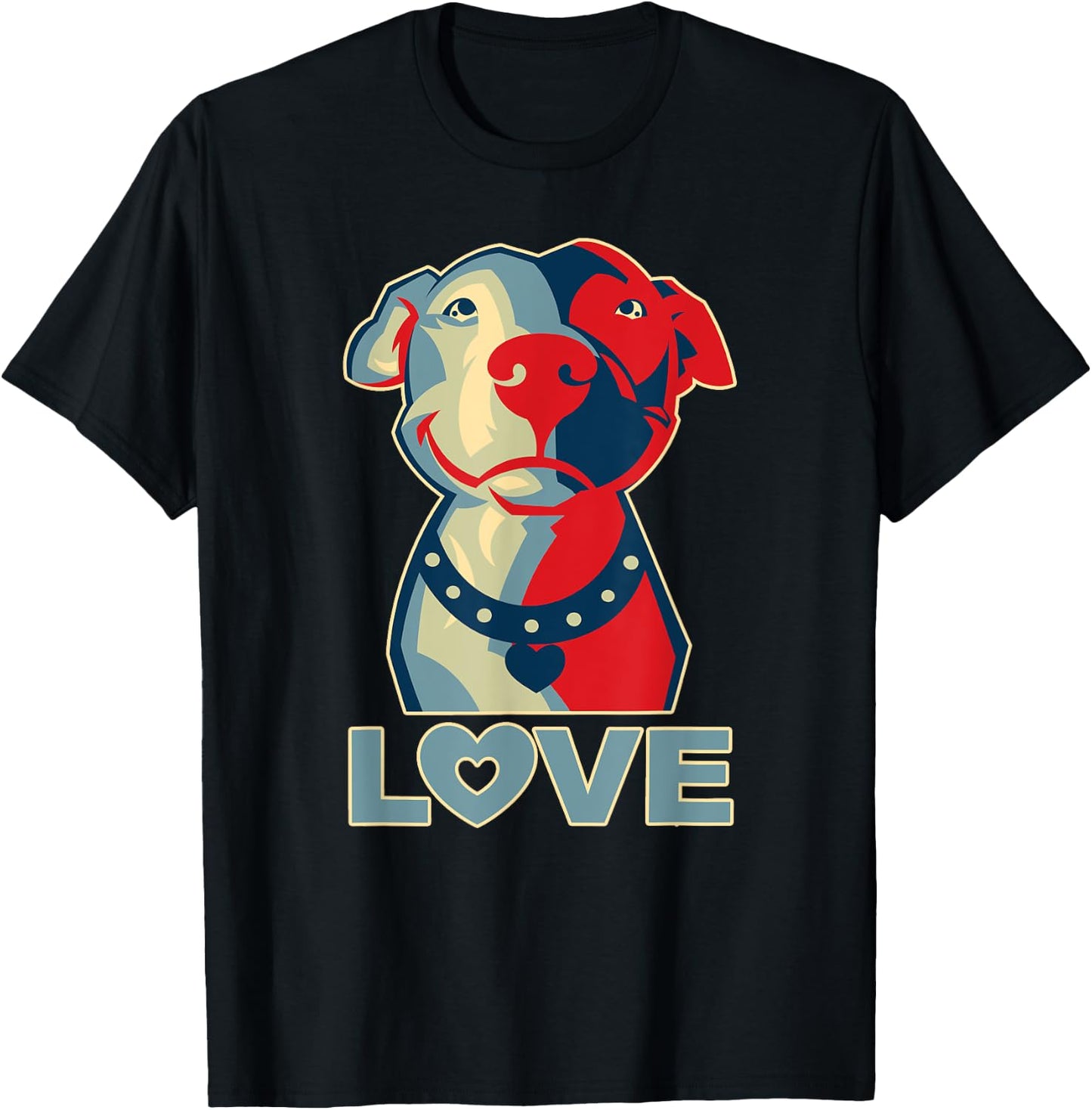 Pitbull Love Graphic T-Shirt - T-Shirt | Black