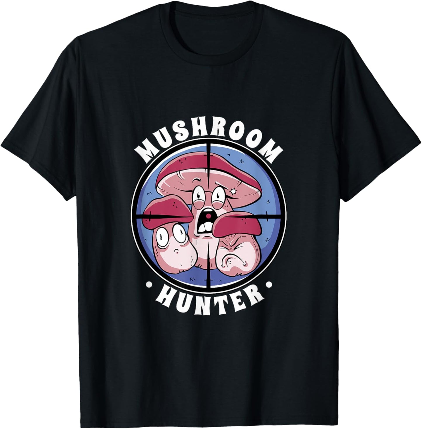 Funny Foraging Morels Fungi Mushroom Picker Mushroom Hunter T-Shirt - T-Shirt | Black