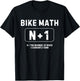 Bike Math N+1 Funny Cycling T-Shirt - T-Shirt | Black