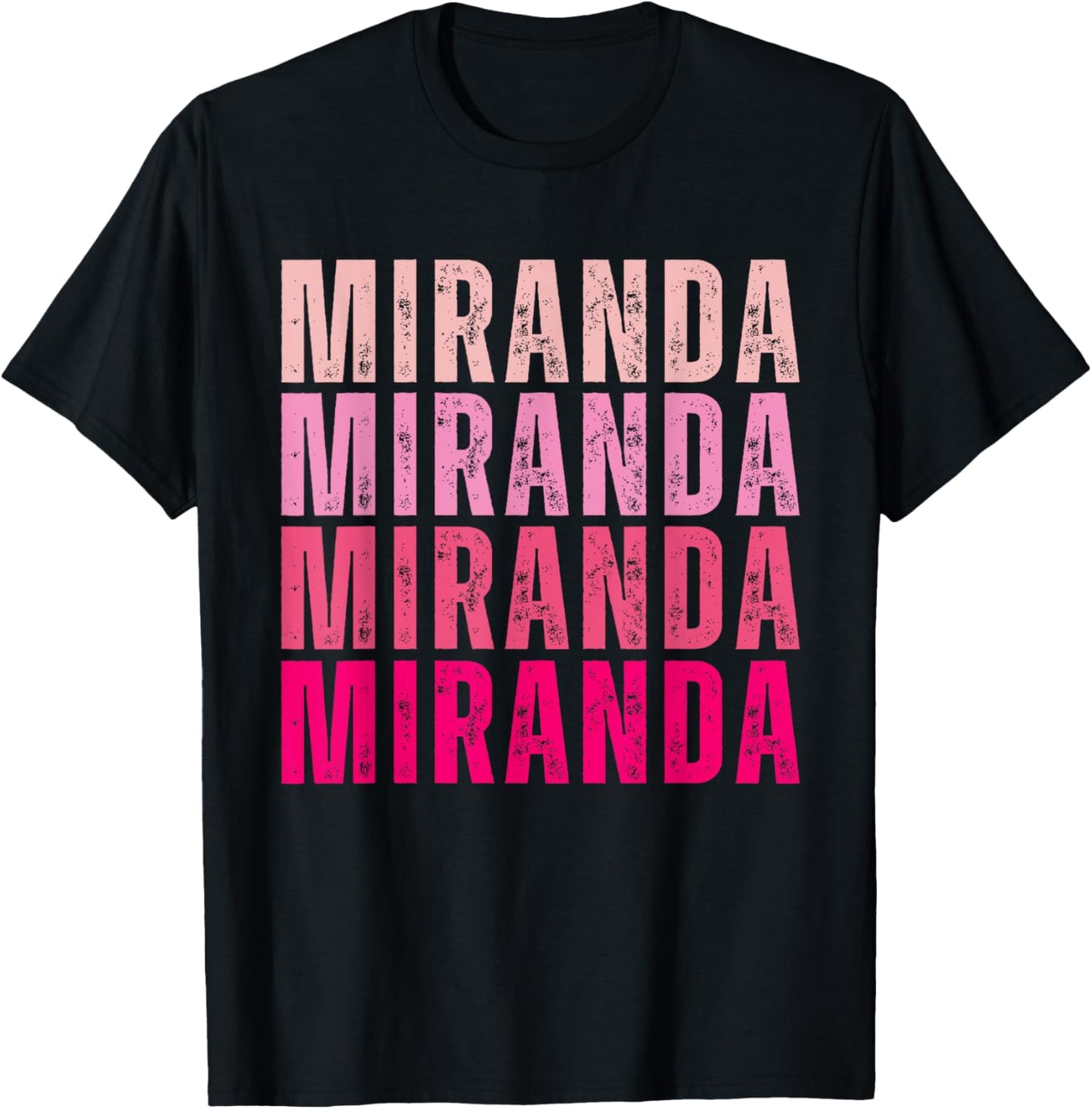 Miranda Personalized Name I Love Miranda Vintage T-Shirt - T-Shirt | Black
