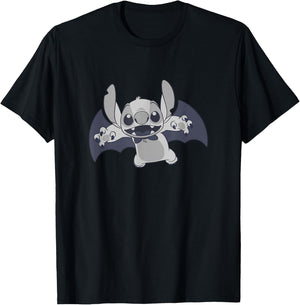 Disney Lilo & Stitch Halloween Vintage Vampire Costume Pose T-Shirt - T-Shirt | Black