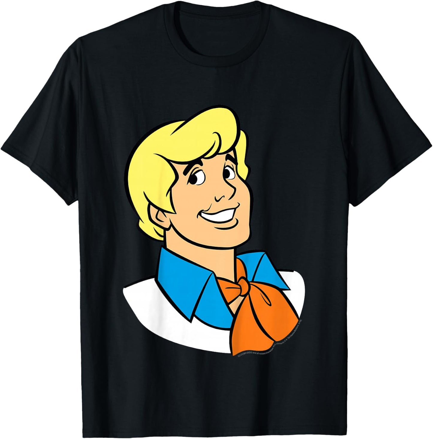 Kids Scooby-Doo Fred Big Face T-Shirt - T-Shirt | Black