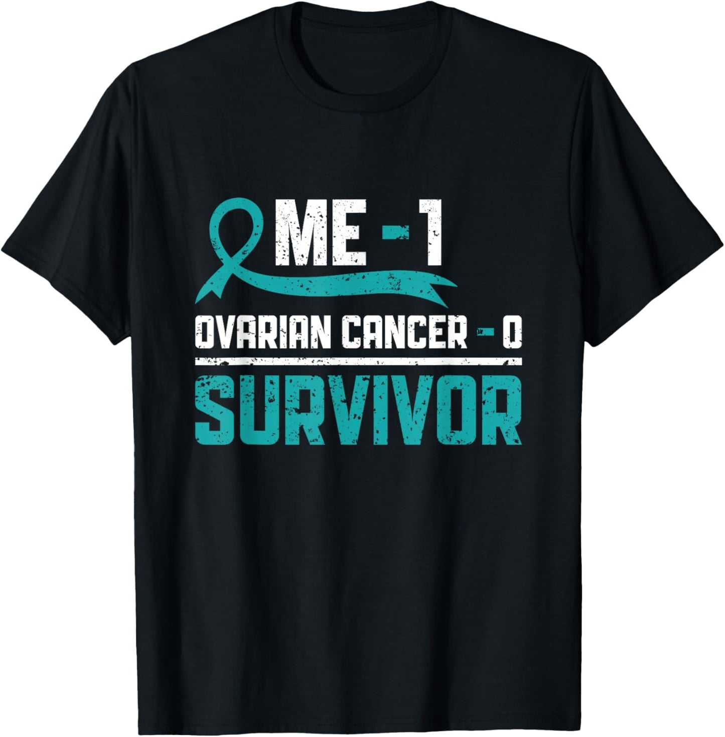 Ovarian Cancer Survivor Ovarian Cancer Warrior T-Shirt - T-Shirt | Black