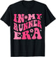 In My Runner Era Funny Running Marathon Groovy Running Mom T-Shirt - T-Shirt | Black