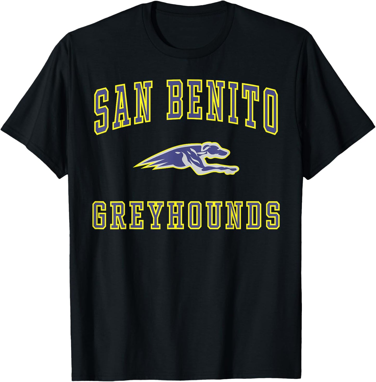 San Benito High School Greyhounds C1 T-Shirt - T-Shirt | Black