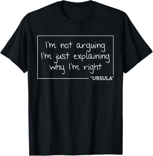 Custom Mom Wife Name Engineer Girl Christmas Women Ursula Quote Personalized Name Funny Birthday Gift T-Shirt - T-Shirt | Black