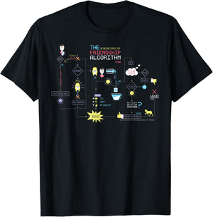 The Big Bang Theory Sheldon's Friendship Algorithm T-Shirt - T-Shirt | Black
