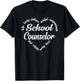 School Counselor Heart Word Cloud T-Shirt - T-Shirt | Black