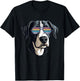 Gifts for Dog Lovers Graphic Cool Dog with Sunglasses Women Kids T-Shirt - T-Shirt | Black
