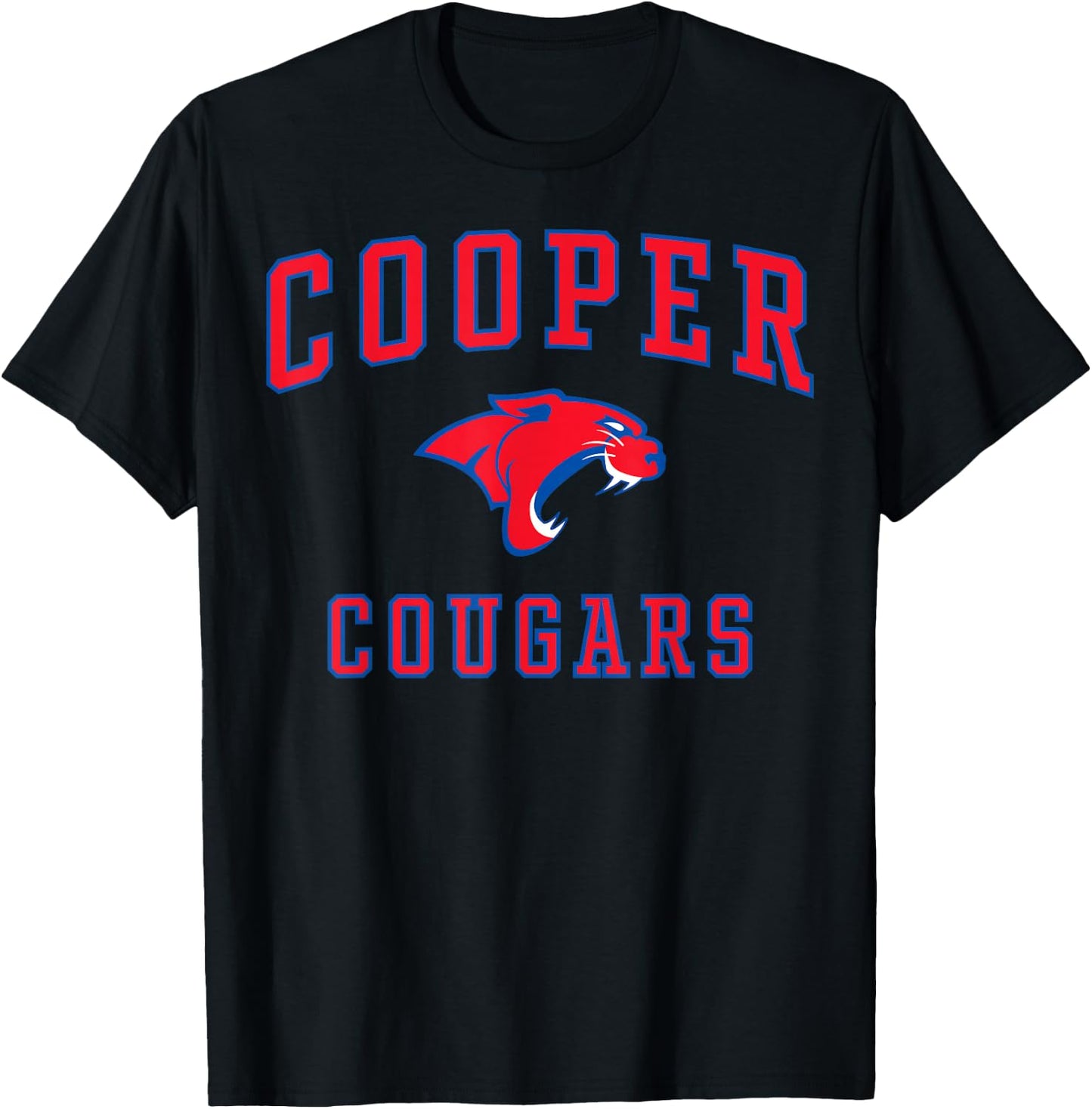 Cooper High School Cougars C1 T-Shirt - T-Shirt | Black