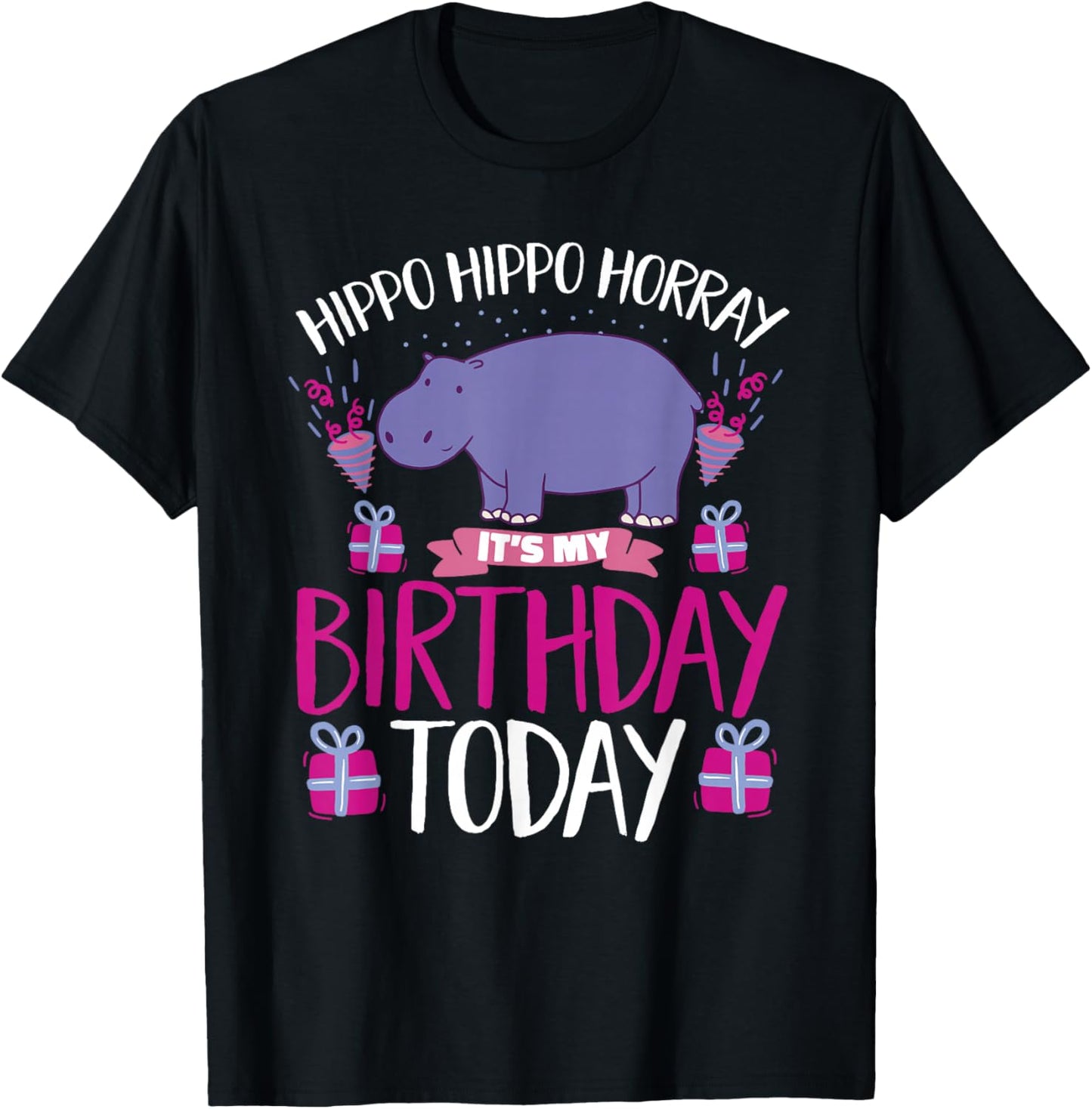 Hippo Hippo T-Shirt - T-Shirt | Black