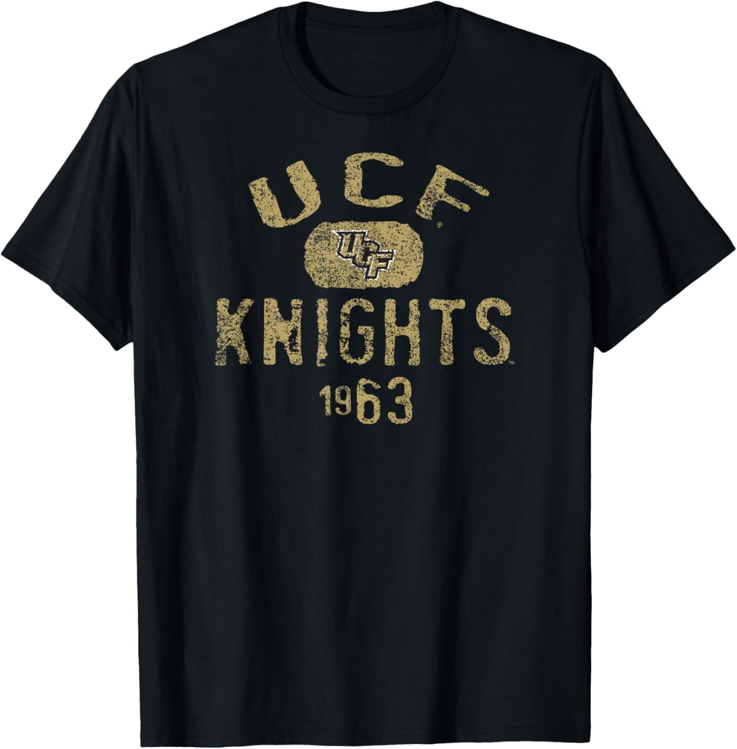 Central Florida Golden Knights 1963 Vintage Dark Heather T-Shirt - T-Shirt | Black