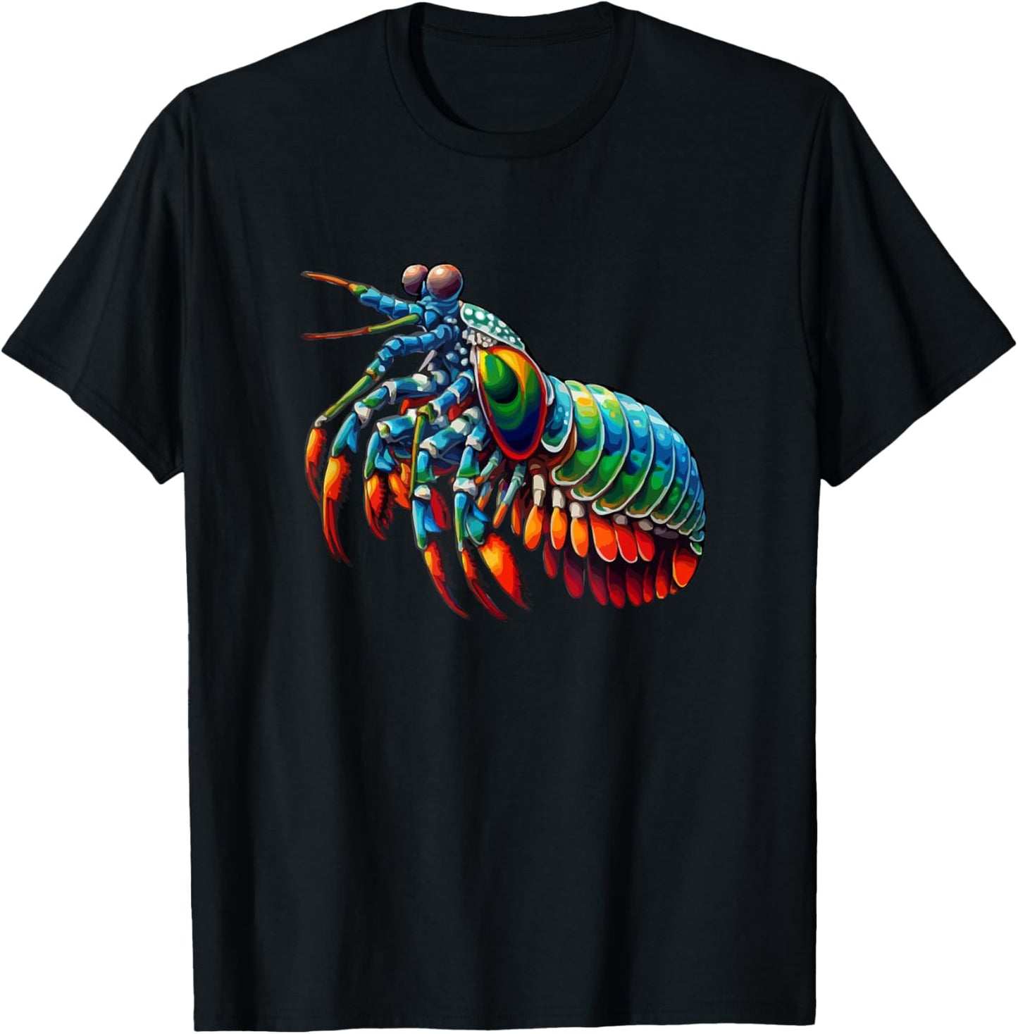 Mantis Shrimp Peacock Mantis Shrimp T-Shirt - T-Shirt | Black