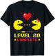 Level 20 Complete Gamers 20th Wedding Anniversary Valentines T-Shirt - T-Shirt | Black