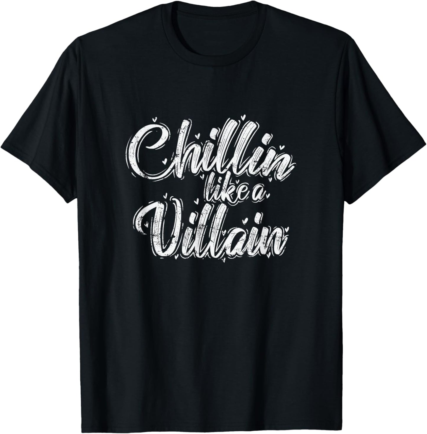 Chillin Like a Villain Relaxation with Character T-Shirt - T-Shirt | Black