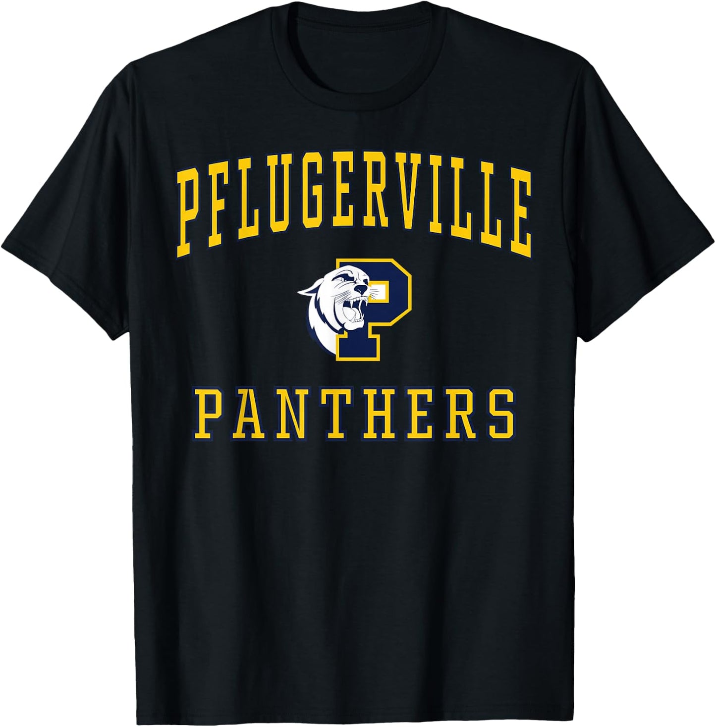 Pflugerville High School Panthers C1 T-Shirt - T-Shirt | Black