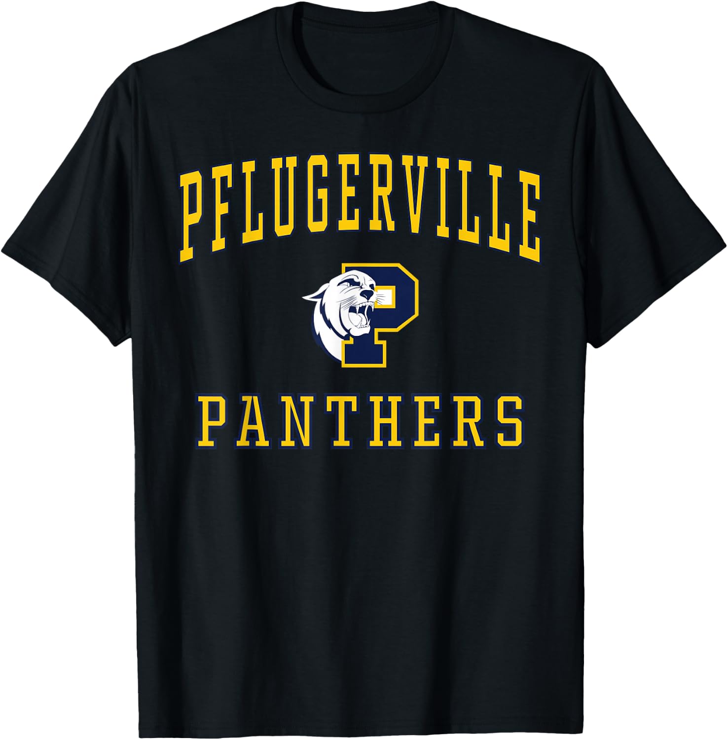 Pflugerville High School Panthers C1 T-Shirt - T-Shirt | Black
