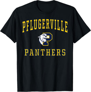 Pflugerville High School Panthers C1 T-Shirt - T-Shirt | Black
