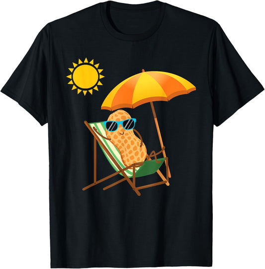 Peanut Graphic Gift Nut Design Peanut Design T-Shirt - T-Shirt | Black