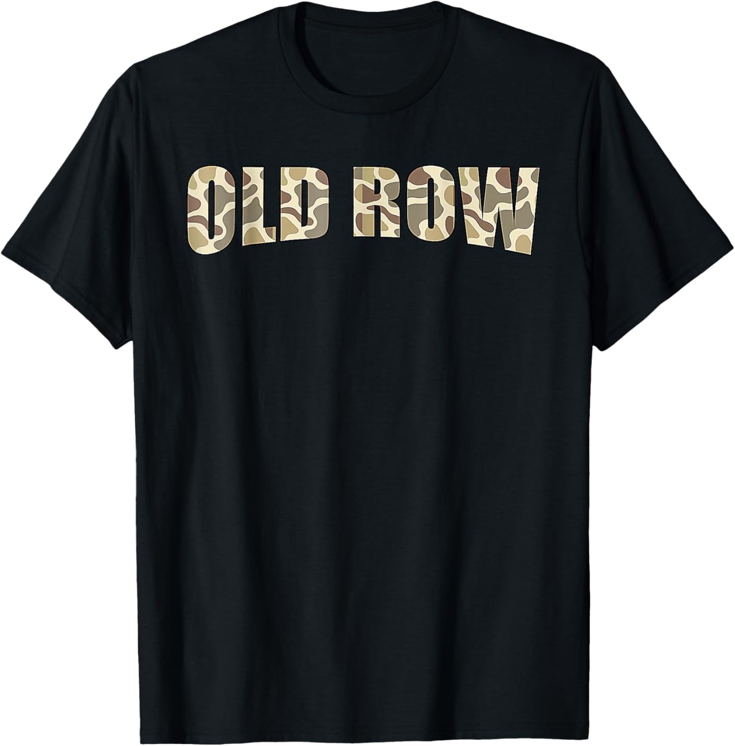 Retro Old Camo Row Funny Women Men Kids T-Shirt - T-Shirt | Black