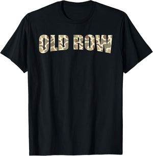 Retro Old Camo Row Funny Women Men Kids T-Shirt - T-Shirt | Black