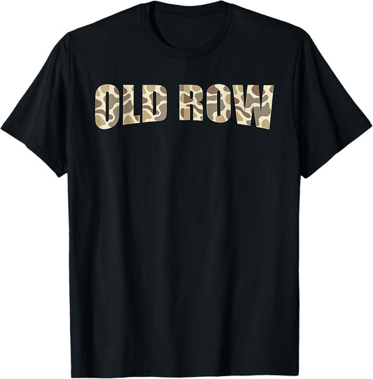 Retro Old Camo Row Funny Women Men Kids T-Shirt - T-Shirt | Black