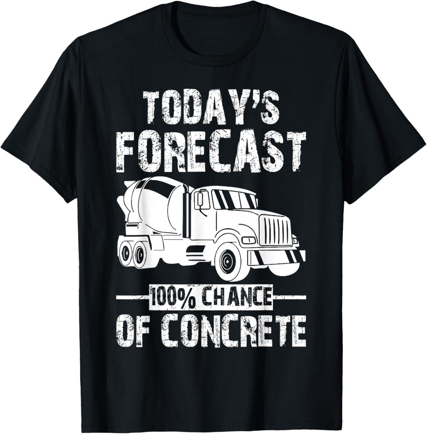Retro Funny Concrete Worker Gift Construction Worker Gag T-Shirt - T-Shirt | Black