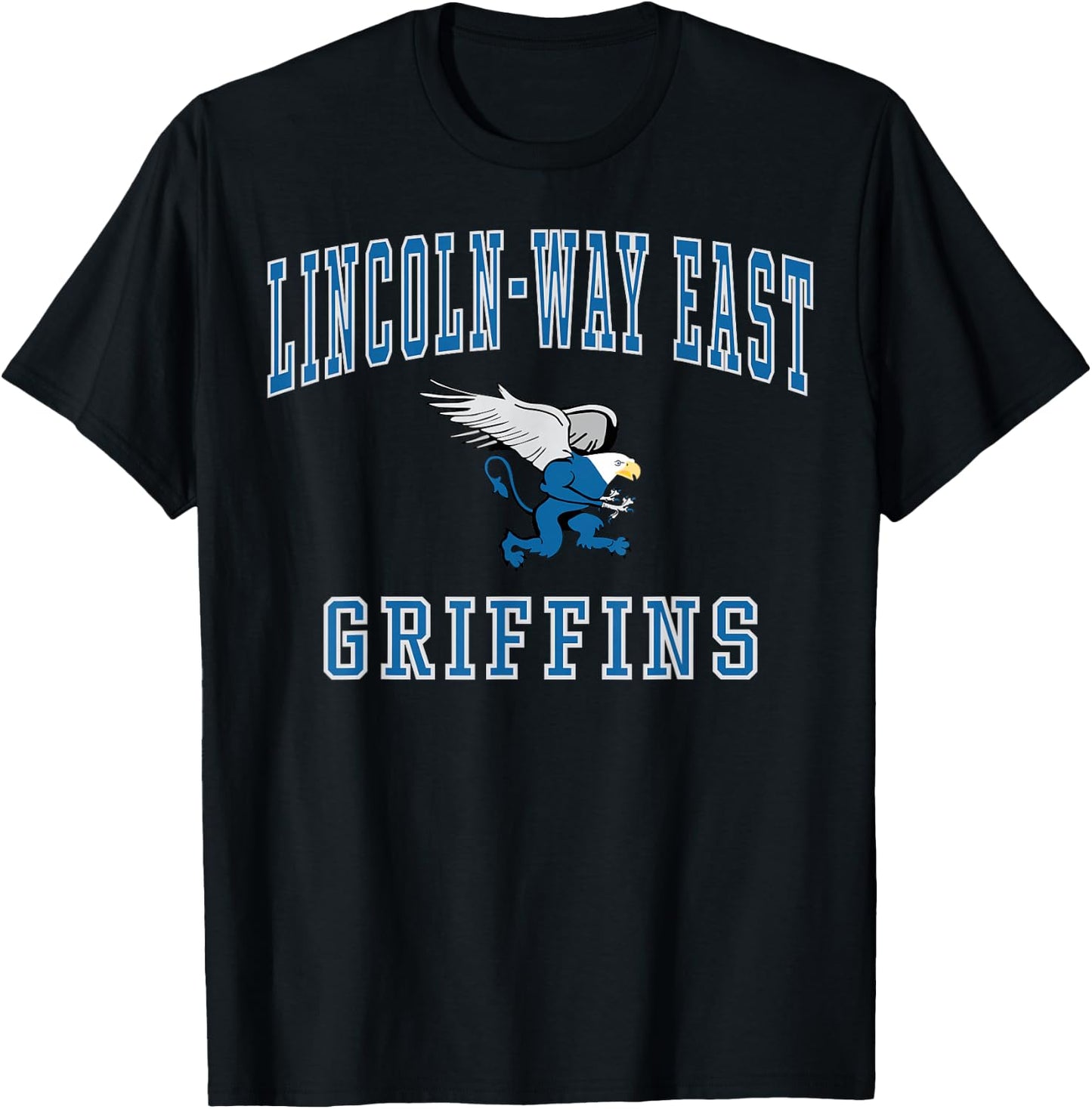 Lincoln-Way East High School Griffins C1 T-Shirt - T-Shirt | Black