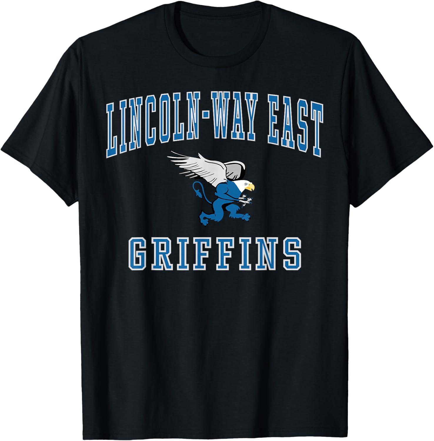 Lincoln-Way East High School Griffins C1 T-Shirt - T-Shirt | Black
