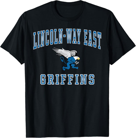Lincoln-Way East High School Griffins C1 T-Shirt - T-Shirt | Black